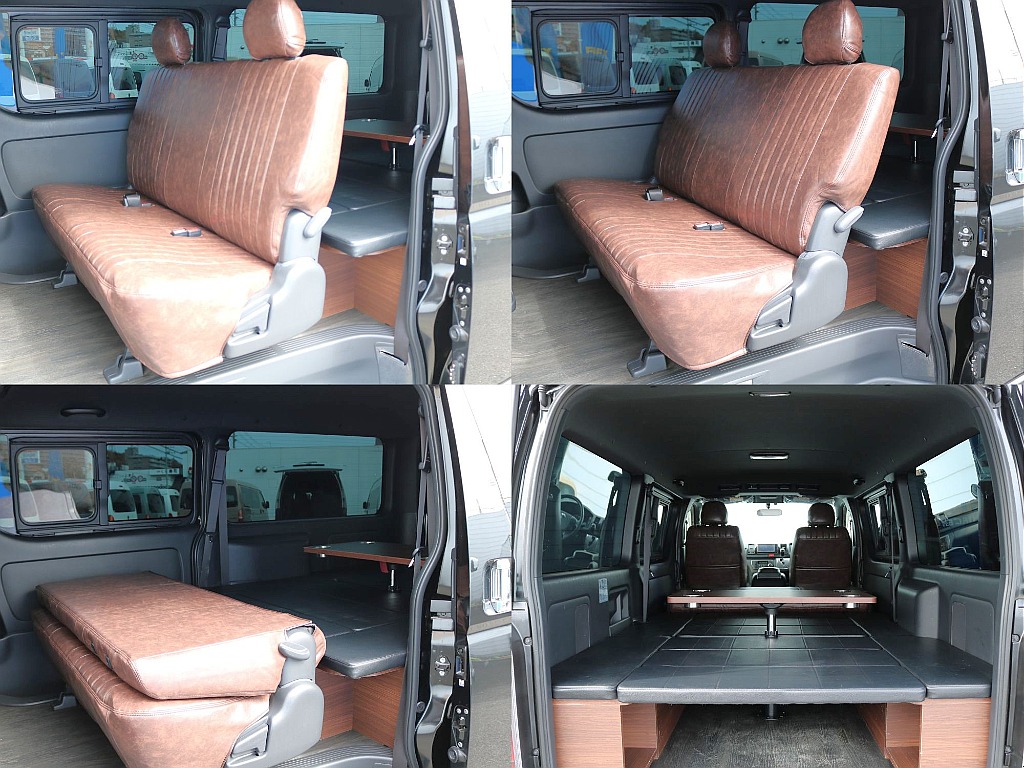 【ReClassic】R5年式ハイエースバンスーパーGLダークプライムⅡディーゼル２WD！テーブル付ベット装備！