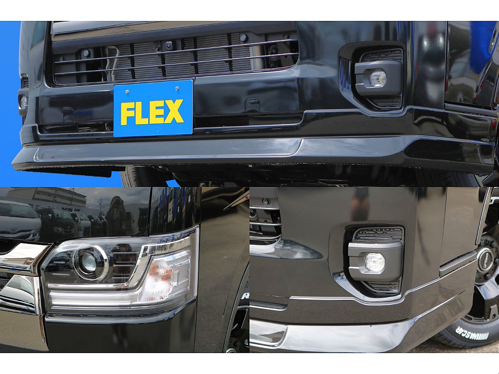 FLEXオリジナルフロントスポイラ－/Bi-BeamLEDヘッドランプ