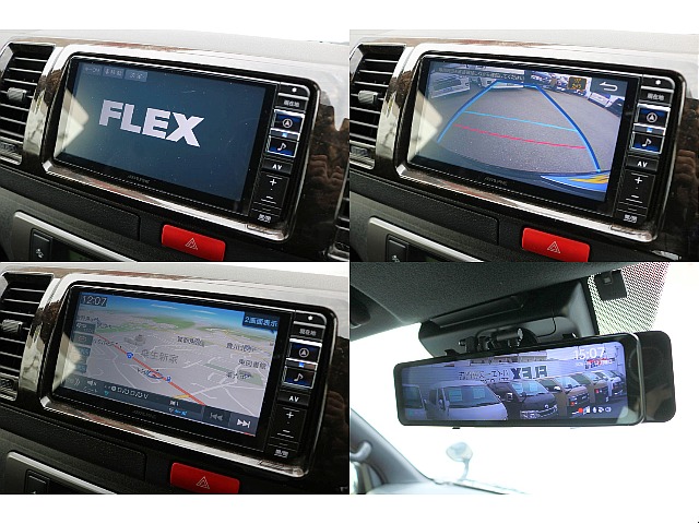 バックカメラ連動施工済み/社外デジタルインナーミラー