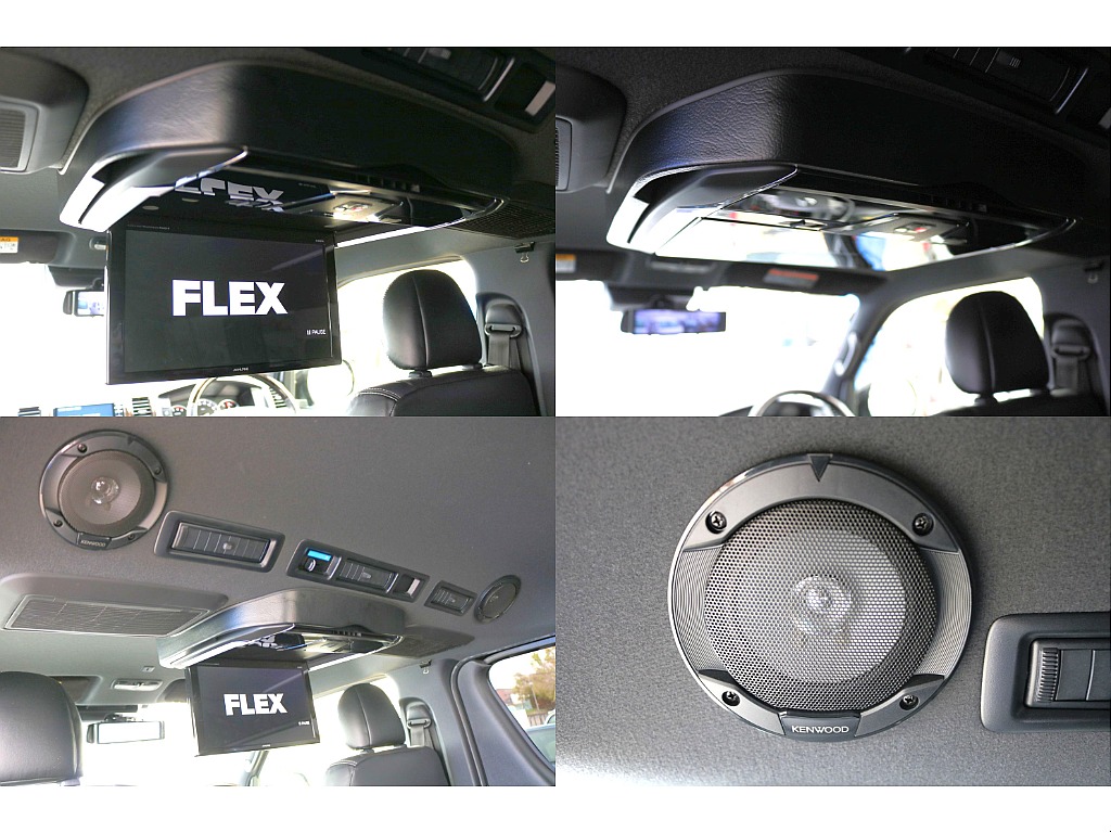 12.8インチフリップダウンモニター/ケンウッド製天井スピーカー