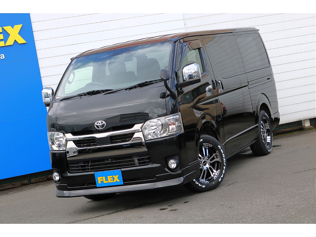 【厳選仕入】R3年式ハイエースバンスーパーGLダークプライムⅡガソリン２WD　FLEXカスタムパッケージ
