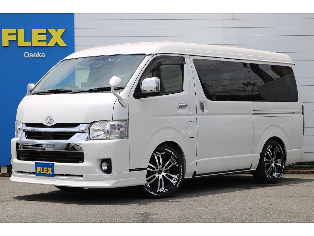 トヨタ&nbsp;ハイエース&nbsp;ワゴン2.7GLロング ミドルルーフ 4WD&nbsp;大画面ナビ＆フリップダウンモニター！&nbsp;大阪府