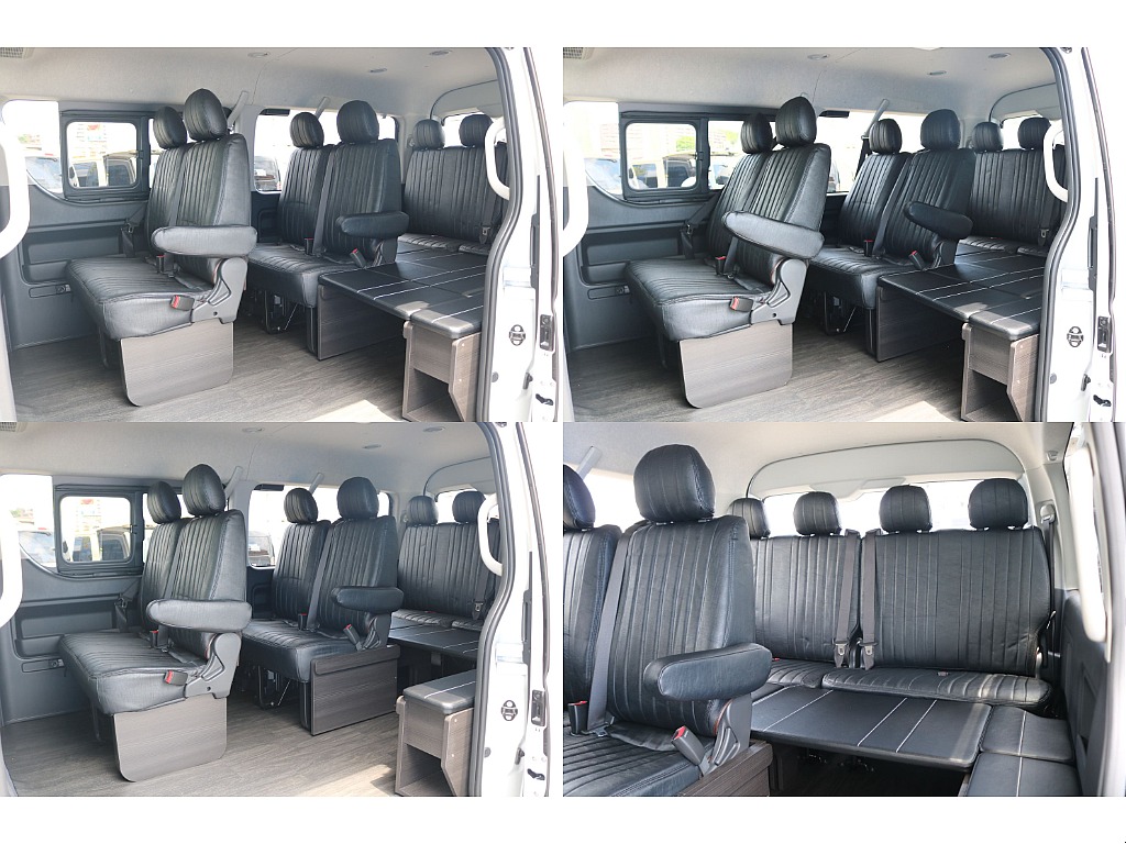 【新車/新型】9型ハイエースワゴンGLガソリン４WD　フローリング施工＆ゼロワゴンベッドキット装備！オフロード仕様外装！