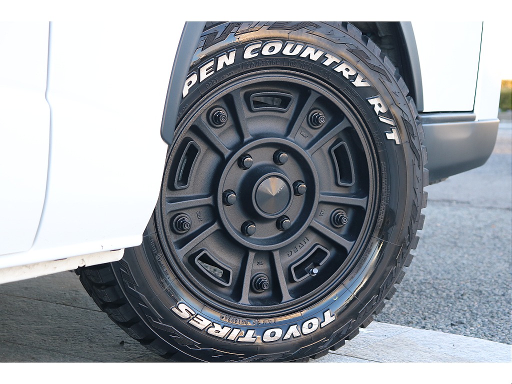 FLEX BJメキシカン16インチアルミ、TOYOオープンカントリータイヤRT！