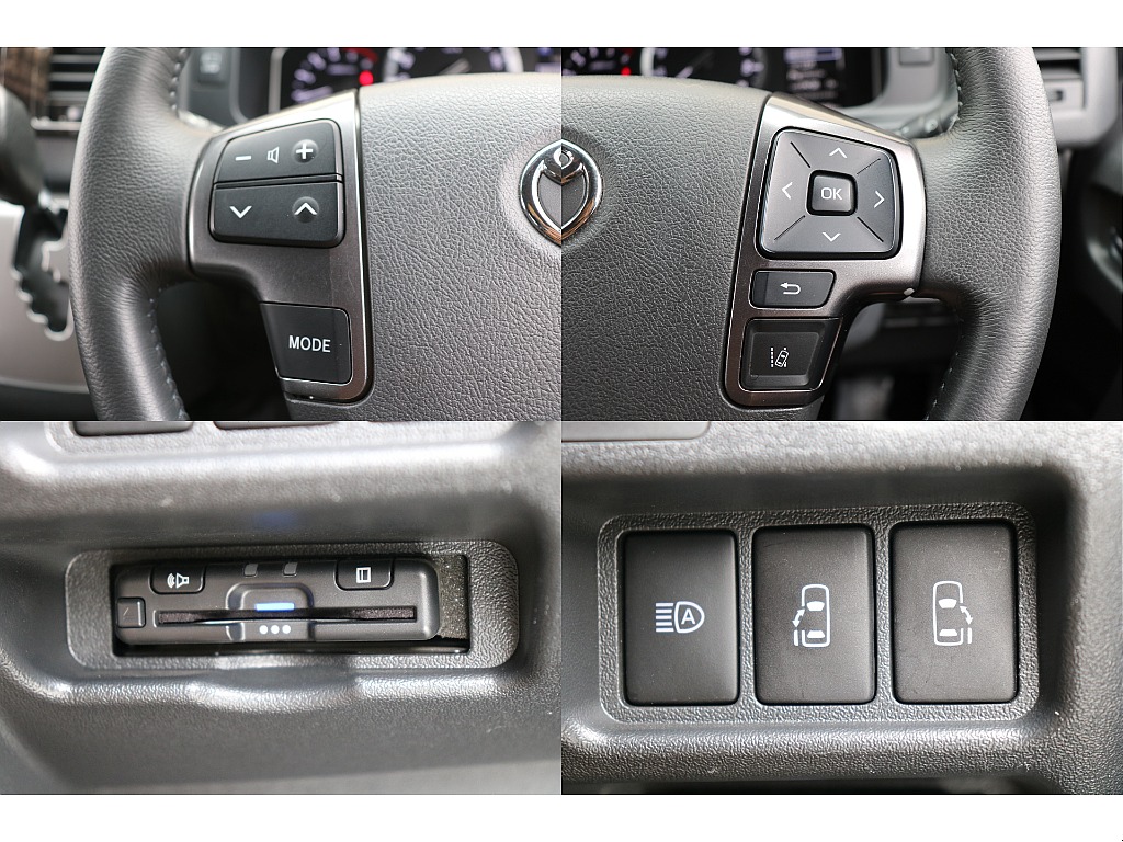 各種スイッチ 両側パワースライドドア車両となります。
