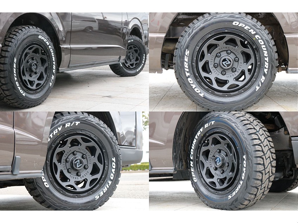 FLEX NT-1 16インチアルミ、TOYOオープンカントリータイヤRT！