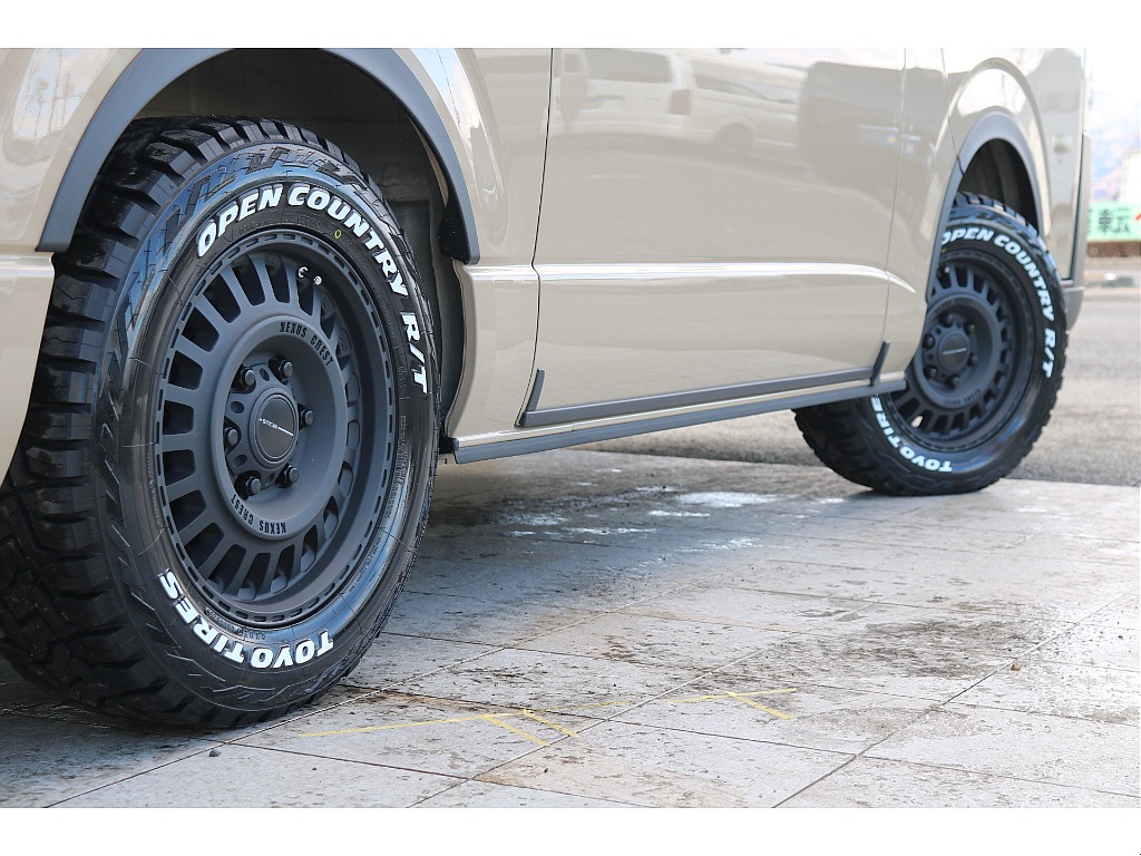 FLEX NC-1 16インチアルミ、TOYOオープンカントリータイヤRT！