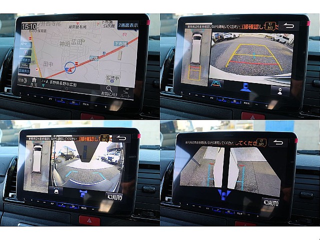 フロント、サイド、バックカメラ！