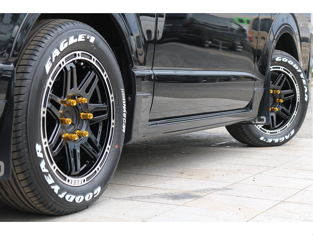 新品FLEX DELF04 17インチアルミ、グッドイヤーナスカータイヤ！