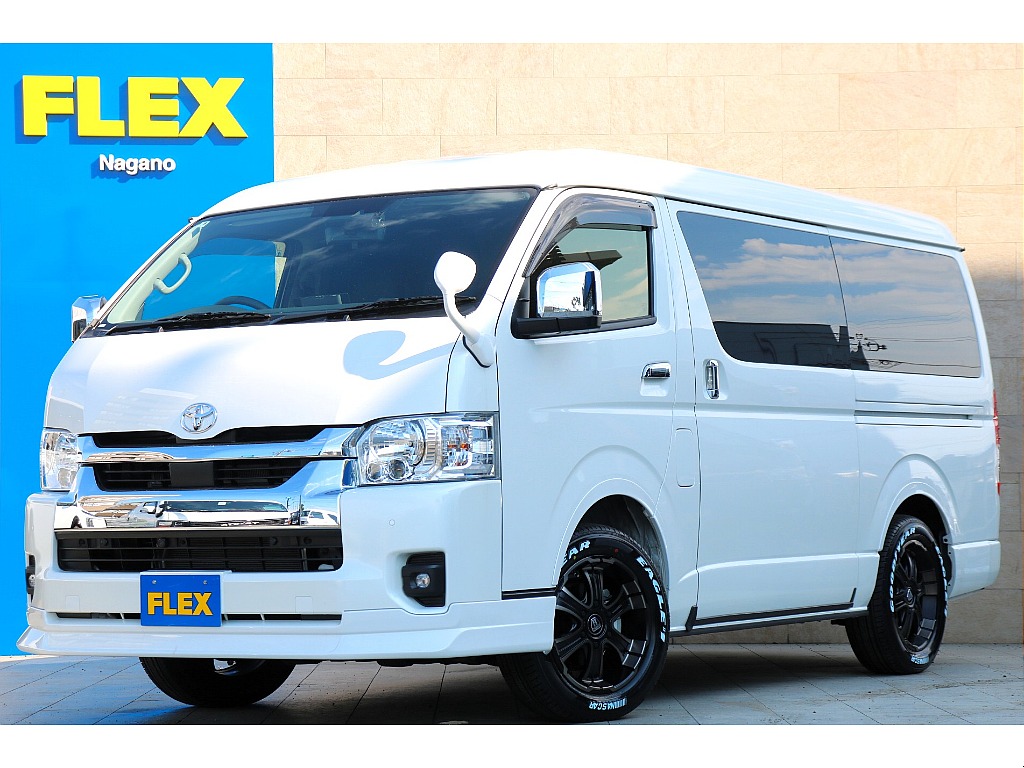 ハイエース長野店までお問合せお待ちしております！ R7ハイエースワゴンGLガソリン4WD！ 大画面ナビ！使い勝手の良いスタンダード配列！