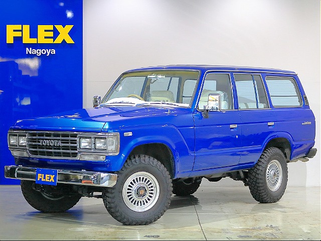 平成１年式　HJ60V　GXグレード　走行25.4キロ　ブルーメタリックオールペイント　角目四灯　ノンターボ車両　ナローボディ・ロールーフ　程度良好車両にご紹介です！