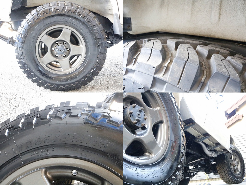 タイヤはブラッドレーAW×オープンカントリーM/T（255/85/16）です！！