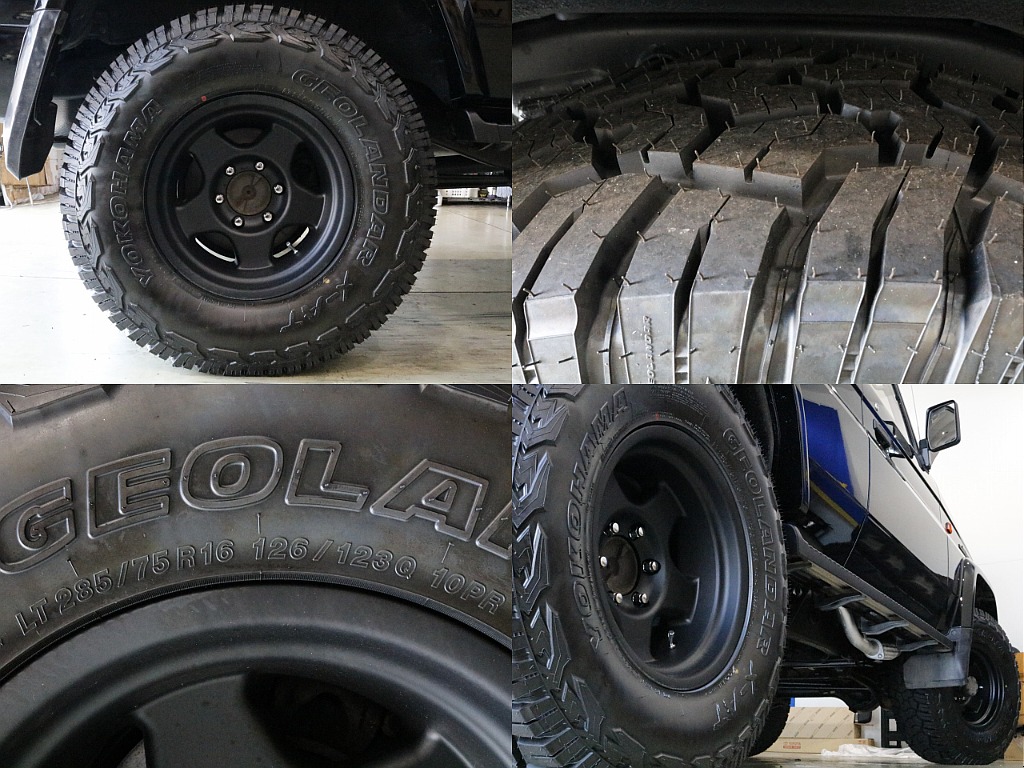 タイヤはブラッドレイV16インチ×YOKOHAMAジオランダー（285/75R16）です♪
