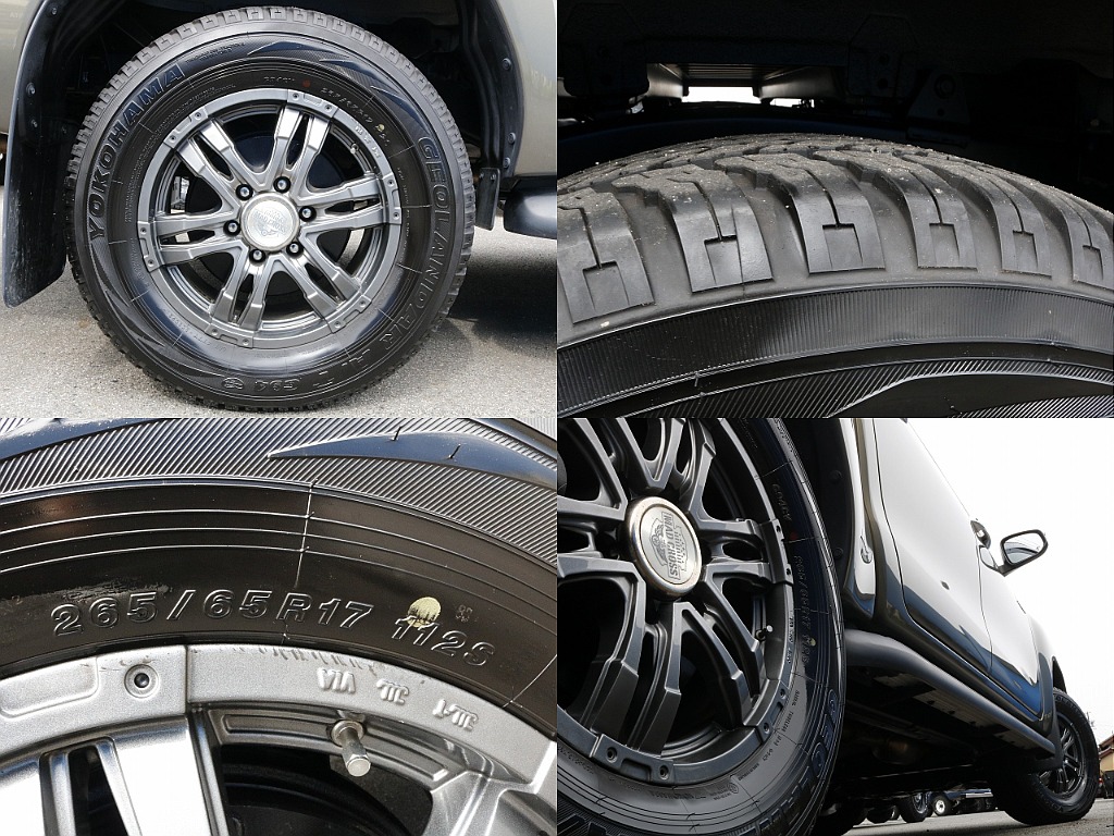 タイヤはマッドクロス×YOKOHAMAジオランダー A/T G94(265/65/17)です！