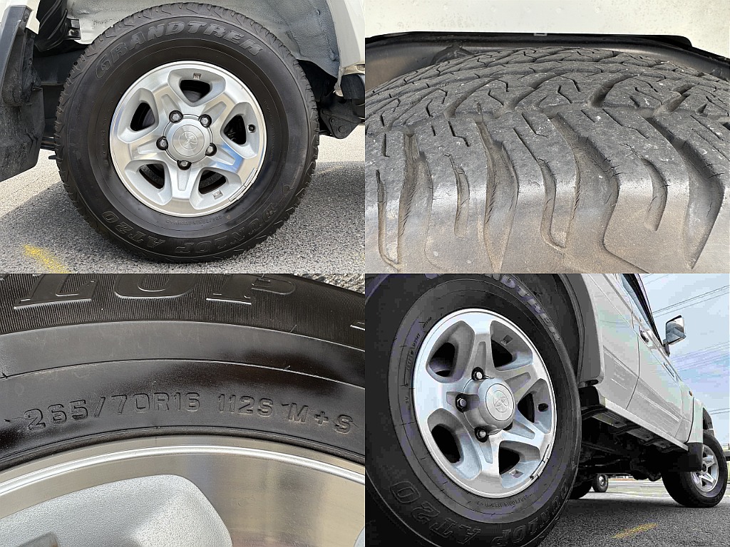 タイヤは純正AW×ダンロップ AT20(265/70/16)です！！