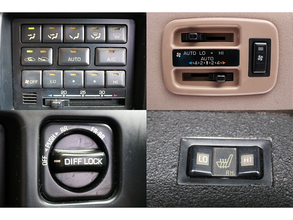 エアコンは便利なオート機能搭載です！DIFFロック付きなのでアウトドア時も安心です！
