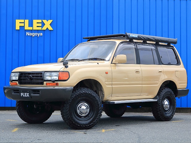 平成4年式　ランクル80　4.5 VXリミテッド ！ベージュ全塗装車　2インチリフトアップ　ルーフラック　走行15.8万キロ車両のご紹介です！