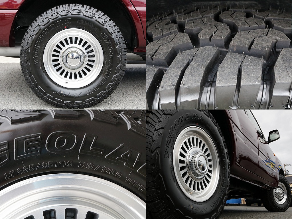 タイヤはクリムソンのディーンカリフォルニア×YOKOHAMAジオランダー（235/85/16）となります！