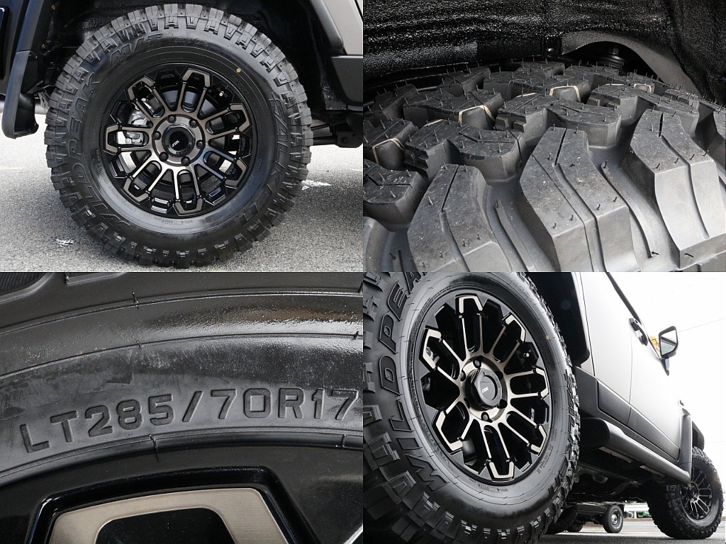 XELF 17inch オリジナルアルミホイール×FALKEN　WILDPEAK M/T  (285/70/17)をインストール済み！