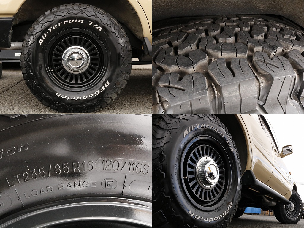 タイヤは新品DEANカルフォルニアAW×新品BFグッドリッチKO２（235/85/16）をインストール！