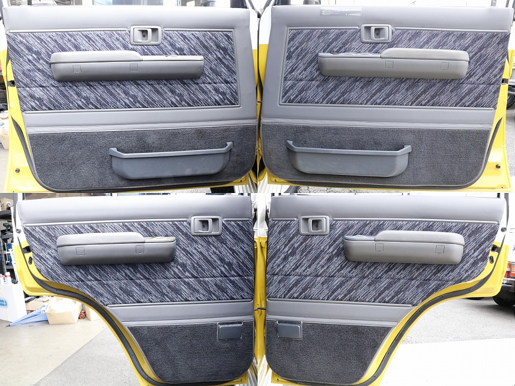 内張りは、足で蹴ったり、靴で汚れたりしますが綺麗な状態を保っています！最近ではオシャレな生地で張替えをするなどが流行っていますが、敢えて純正でもカッコイイと思います！！