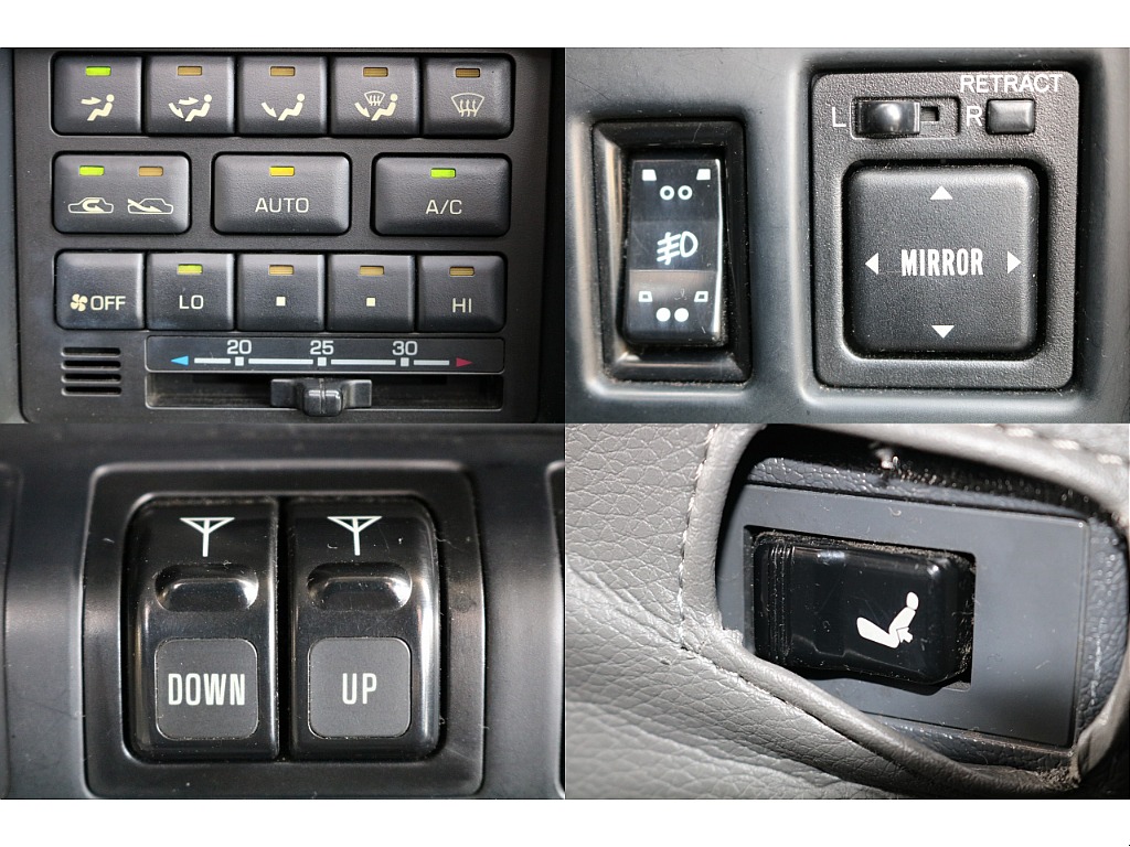 エアコンはオート設定もあり、快適な車内空間に♪