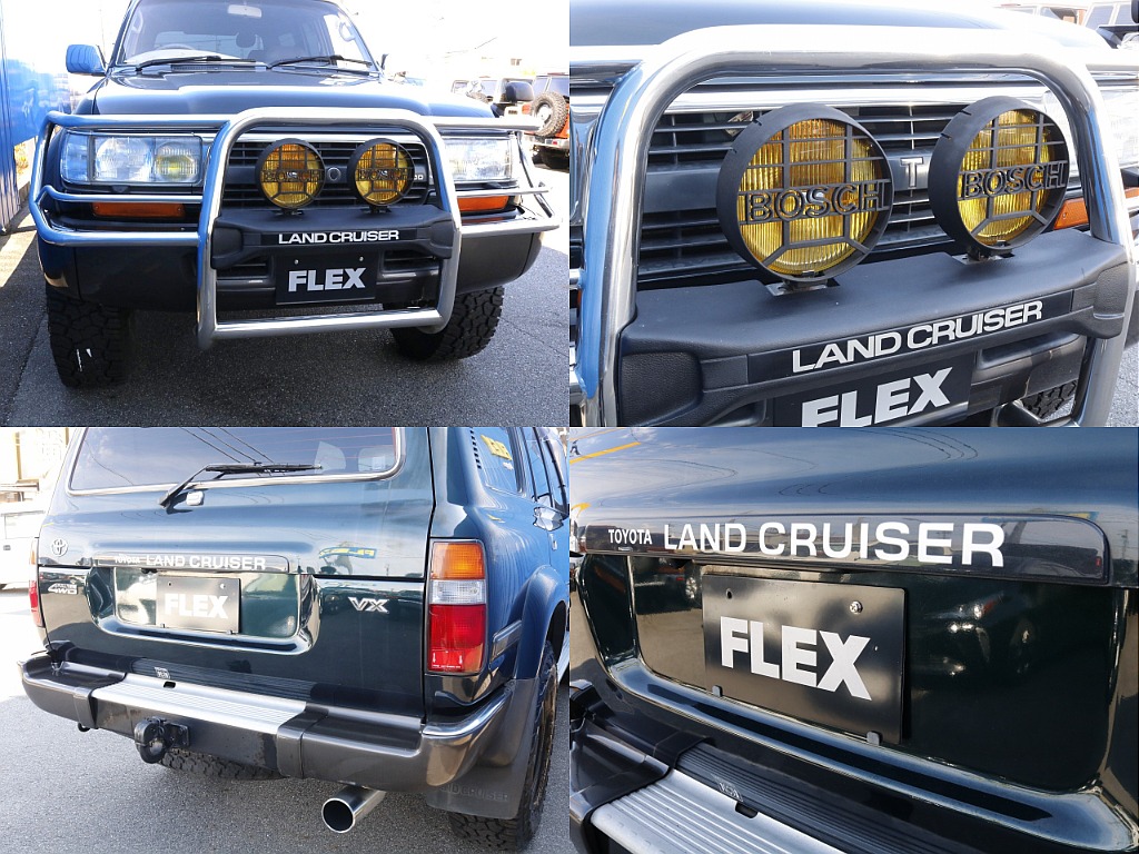 フロントグリルには大きなフォグランプが付いています。レトロなランクル感がランクル好きにはたまりませんね♪