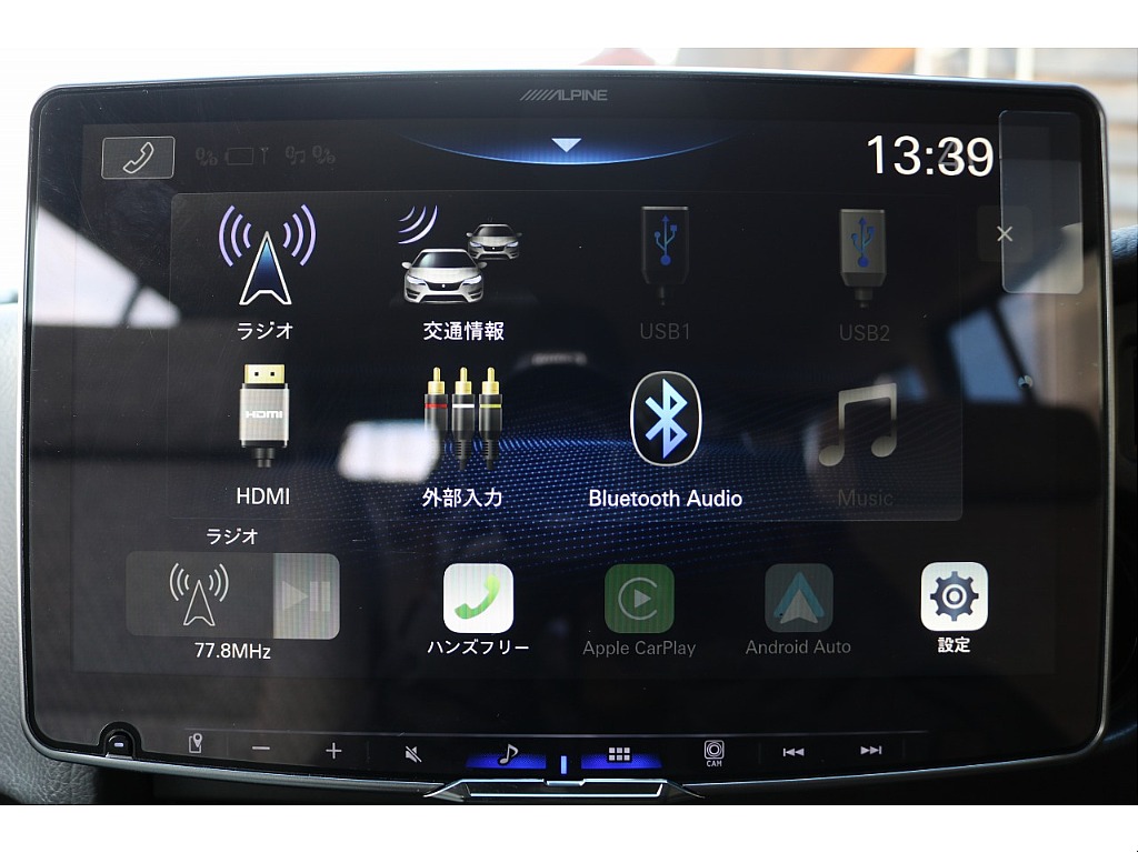 アルパインDAをインストール済！Bluetooth接続です
