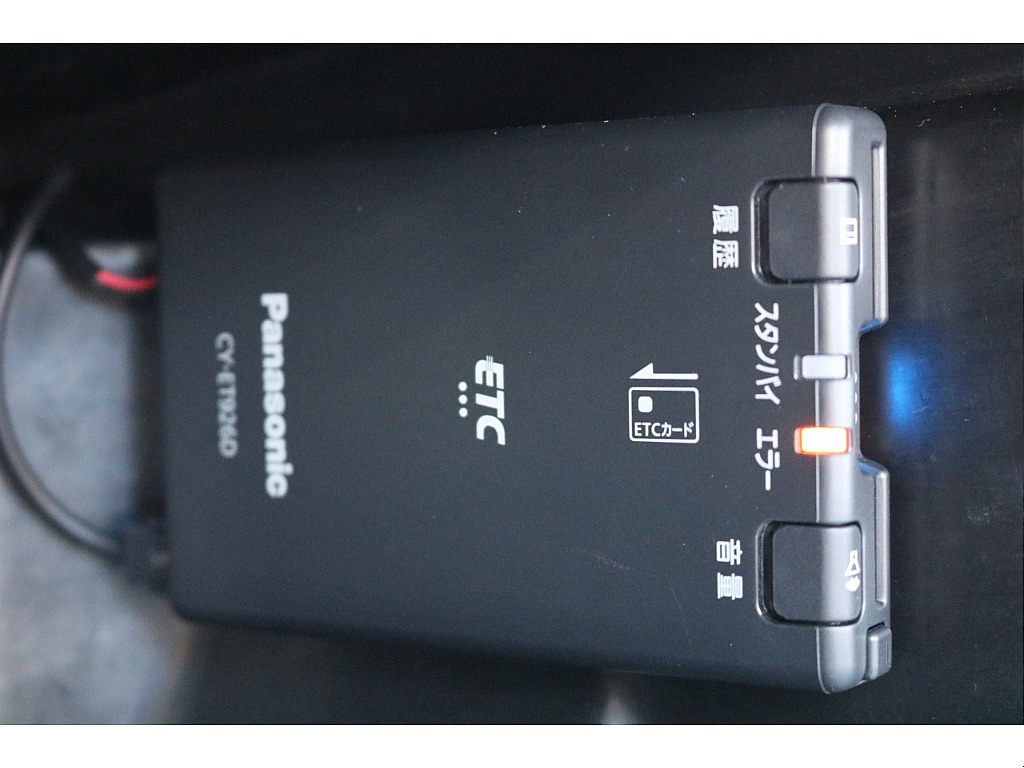 ETC機能付きなので高速道路の乗り降りも楽々◎