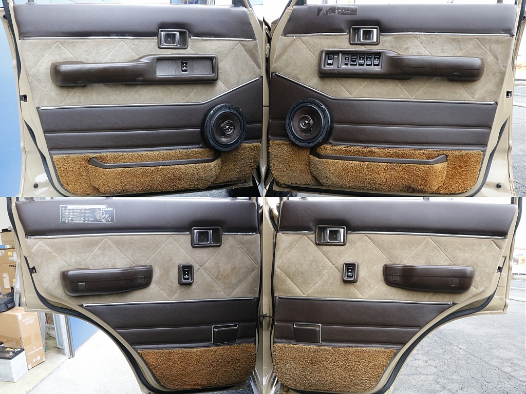 内張りは御覧の通りです！最近ではオシャレな生地で張替えをするなどが流行っていますが、敢えて純正でもカッコイイと思います！！