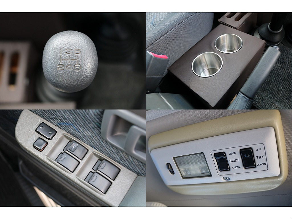 使用感が出やすいシフトレバー、サンルーフ操作部の状態も良いです。