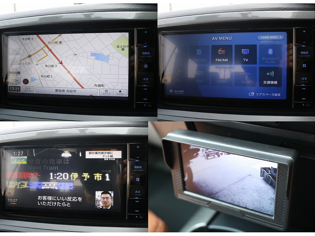 ナビ、バックカメラ、フロントカメラ