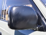 マットブラックのサイドミラー