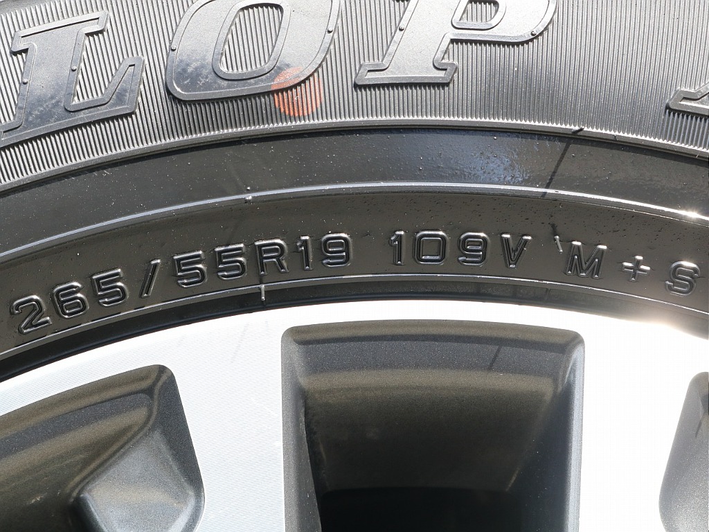 タイヤはDUNLOP GRANDTREK （265/55R19）となります