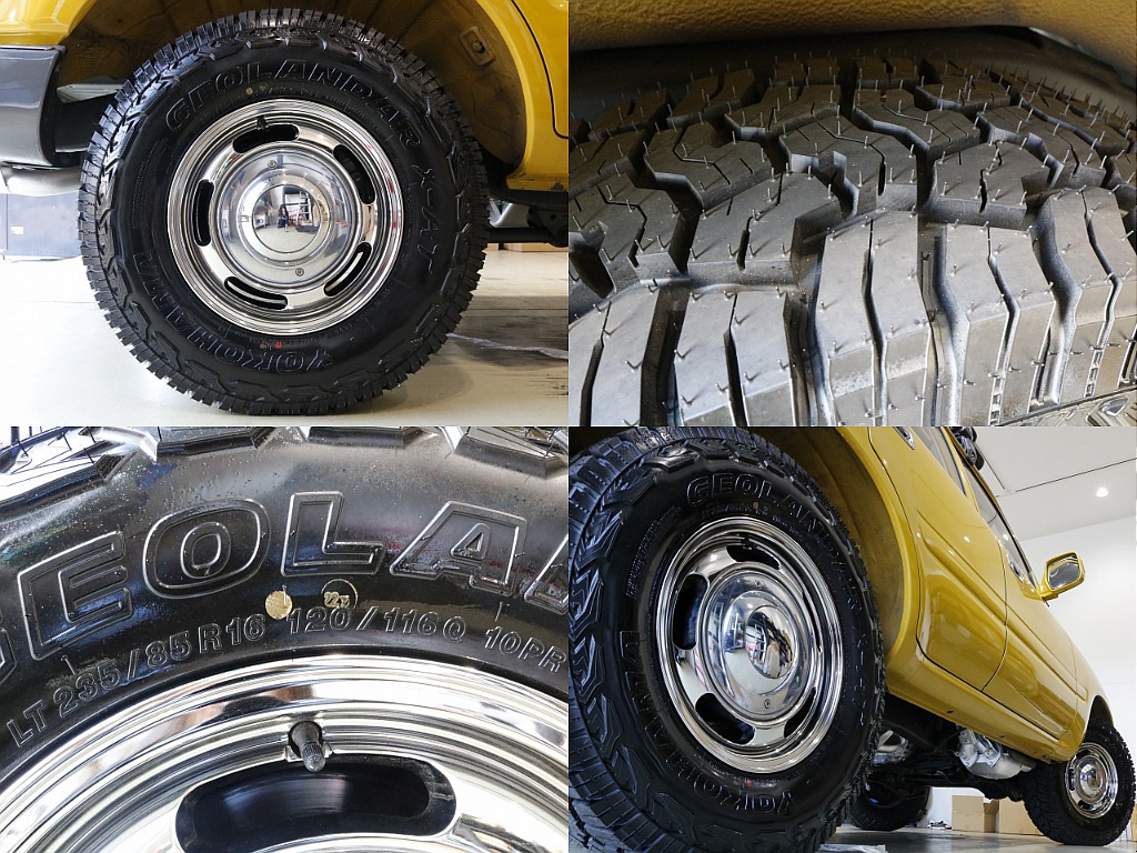 タイヤはドリームAW×YOKOHAMAジオランダー(235/85/16)です