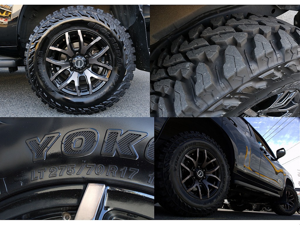 タイヤはRAYSホイール×YOKOHAMAジオランダー（275/70/17）となります。