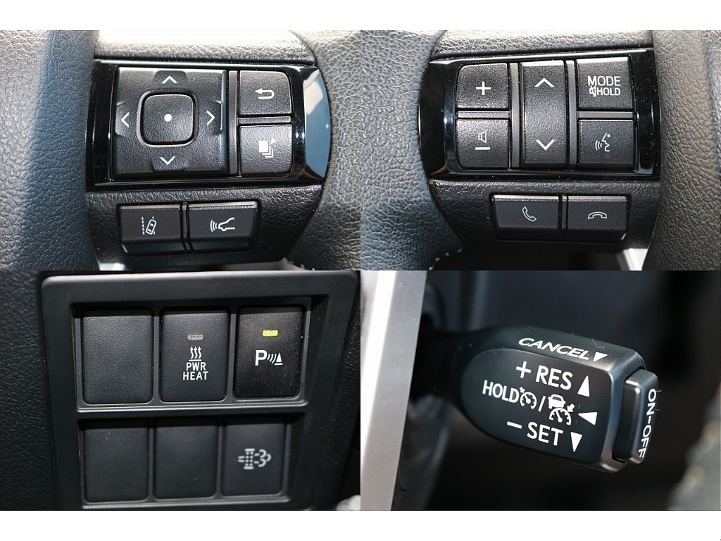 レーダークルーズコントロール（ブレーキ制御付）高速道路のような定速運転をするときアクセルペダルを踏まなくても車速を一定に保つことができ、運転の疲労を軽減できます！