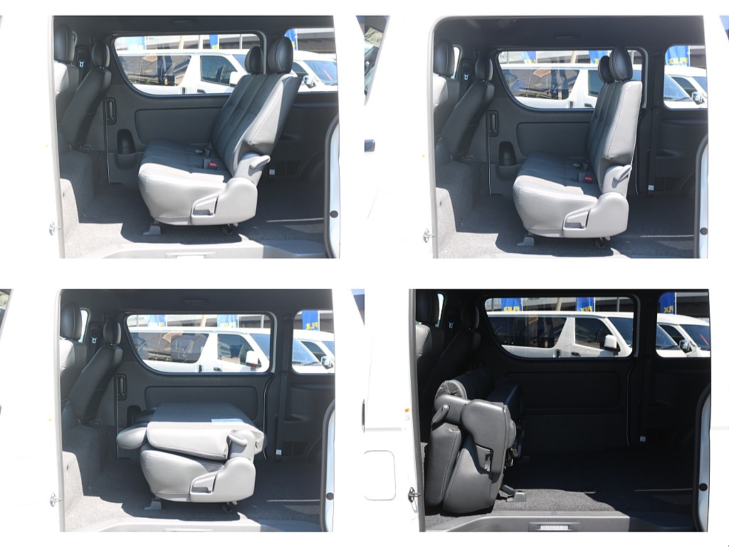 可倒式のセカンドシートは車中泊や大きな荷物の積載に便利にお使い頂けます♪