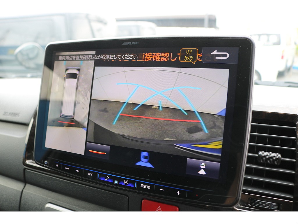 大画面ナビにて車両を上から映すことが可能です♪