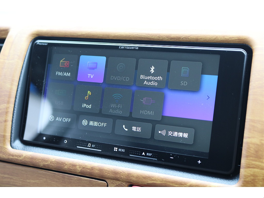 【新車/WoodVillage内装架装/８ナンバー/ディーゼル4WD】オシャレなウッド内装♪サブバッテリー/インバーター/走行充電