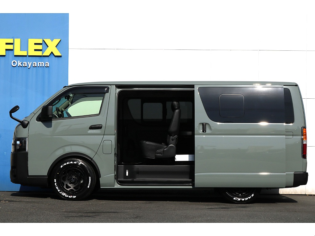 R6年式/4ナンバー/ディーゼル2WD】カーキ・ブラックエディション施工・スライドフロア・他＊＊全国ご納車OK～＊＊