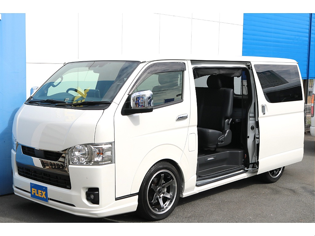 【R5年式/4ナンバー/完成車両】BUANフルエアロ★KBレーシング18インチAW★BIG-Xナビ★FLIPベッド他＊＊全国ご納車OK＊＊