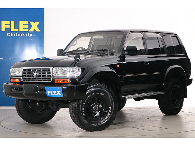 中期モデル・ブラックカスタム！3インチUP！社外１６インチAW＆ATタイヤ！新品ヘッドライト＆コーナー！