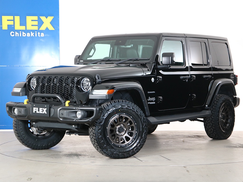 2.5インチリフトアップにてカッコ良く仕上がったJLラングラー、2.0Lターボエンジン！低走行1.8万キロ台にて入庫致しました！！