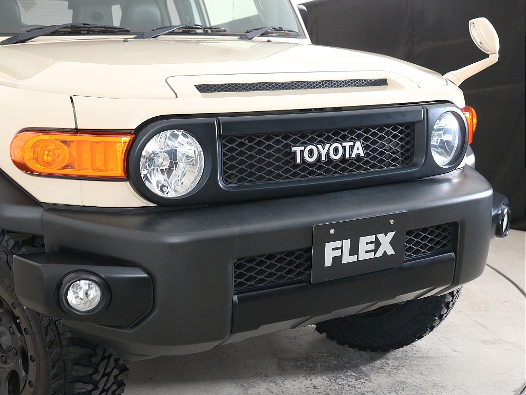 FJクルーザ－特有の丸目ヘッドライト！フォグランプも装備済み！