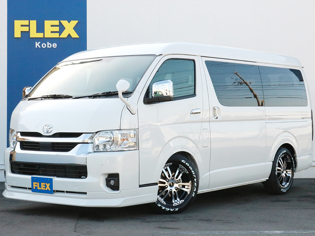 ☆新車☆　ハイエースワゴンGLガソリン2WD　FLEX新提案のシートアレンジRelaxing(リラクシング)が入庫しました！　シューズBOX付きで車中泊にもテーブルにも対応のシートアレンジです！