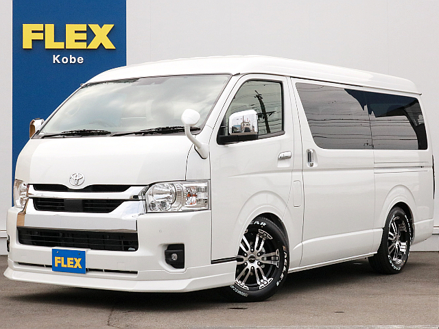 ☆新車☆　キャプテンシートを4脚搭載したファインテックツアラーをベースにFLEXオリジナルパーツを多数装着した一台！　送迎にも旅行にも使えます。全国陸送納車OK！