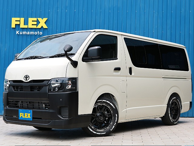 ☆新車☆　ハイエースVディーゼルターボ2WD DX GLパッケージにカスタムパーツを多数装着！　ボディカラーはライトイエローで、各部ブラック塗装済みのＦＬＥＸブラックエディションに仕上げました！