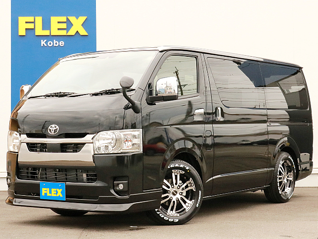 ☆新車☆　ハイエースVガソリン2WDダークプライムⅡ特別仕様車に車中泊対応のベッドキットType2を搭載！　仕事にもレジャーにも使える一台！　全国陸送納車OK！