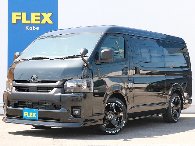 ☆新車☆　ワイドバン　ディーゼルターボ2WDに車中泊対応のベッドキットType2を搭載！　メッキパーツをマットブラック塗装、ヘッドライトもインナーブラックのブラックパッケージが完成！